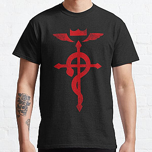 Fullmetal Alchemist T-Shirts - Fullmetal Alchemist Red Logo Classic T-Shirt RB1312