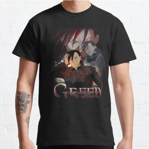 Fullmetal Alchemist T-Shirts - Greed FMA Classic T-Shirt RB1312