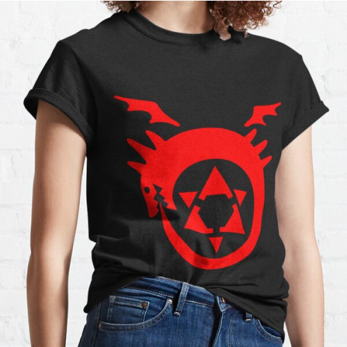 Fullmetal Alchemist T-Shirts - FullMetal Alchemist Uroboro [red] Classic T-Shirt RB1312
