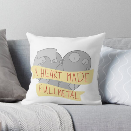 Fullmetal Alchemist Pillows - Yeah, A Heart Made Fullmetal Throw Pillow RB1312