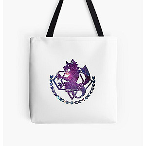 Fullmetal Alchemist Bags - Fullmetal Alchemist Amestris Dragon Galaxy White All Over Print Tote Bag RB1312
