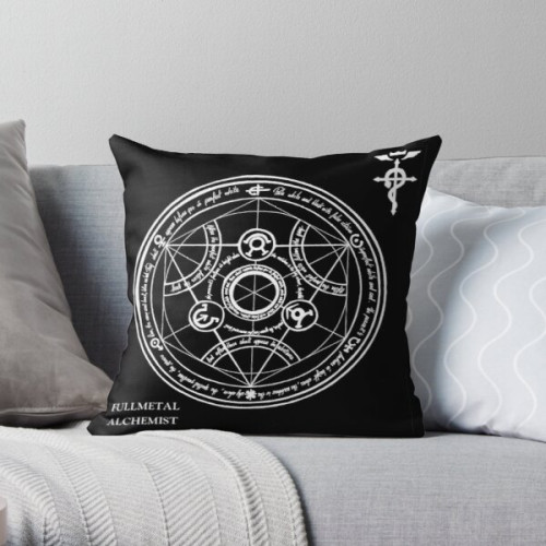 Fullmetal Alchemist Pillows - Fullmetal Alchemist - Transmutation Circle Throw Pillow RB1312