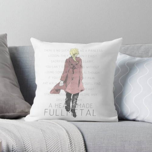 Fullmetal Alchemist Pillows - A Heart made Fullmetal~ Throw Pillow RB1312