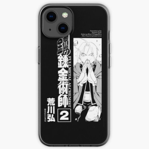 Fullmetal Alchemist Cases - Fullmetal Alchemist Edward Elric Manga Cover iPhone Soft Case RB1312