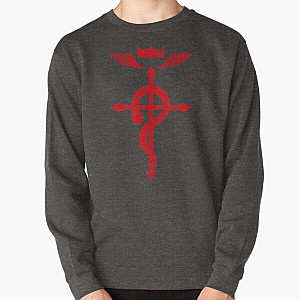 Fullmetal Alchemist Sweatshirts - Fullmetal Alchemist Red Logo Pullover Sweatshirt RB1312